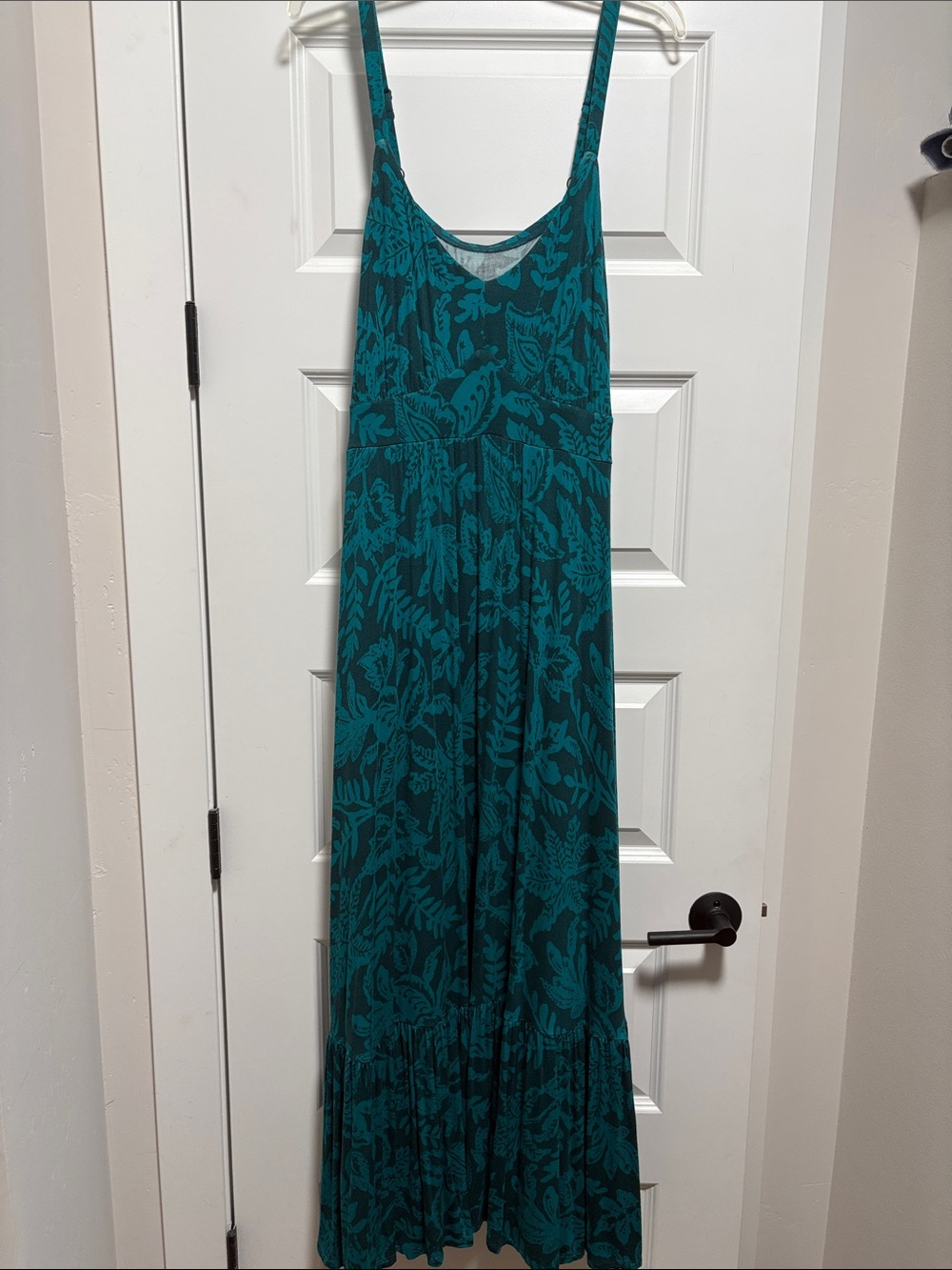 Torrid Teal Floral Super Soft Maxi Dress Sz 1X
